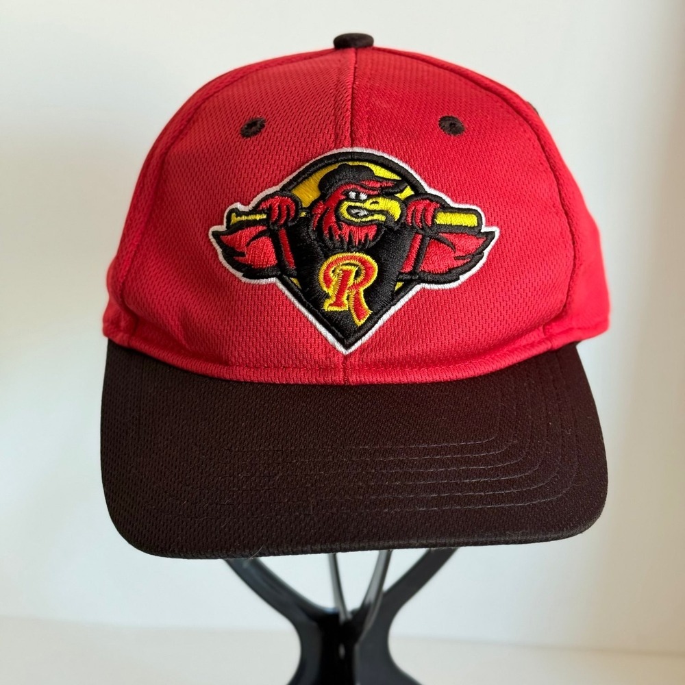 Rochester Red Wings Hat OC Sports Youth Adjustable Red Black MiLB Baseball Cap